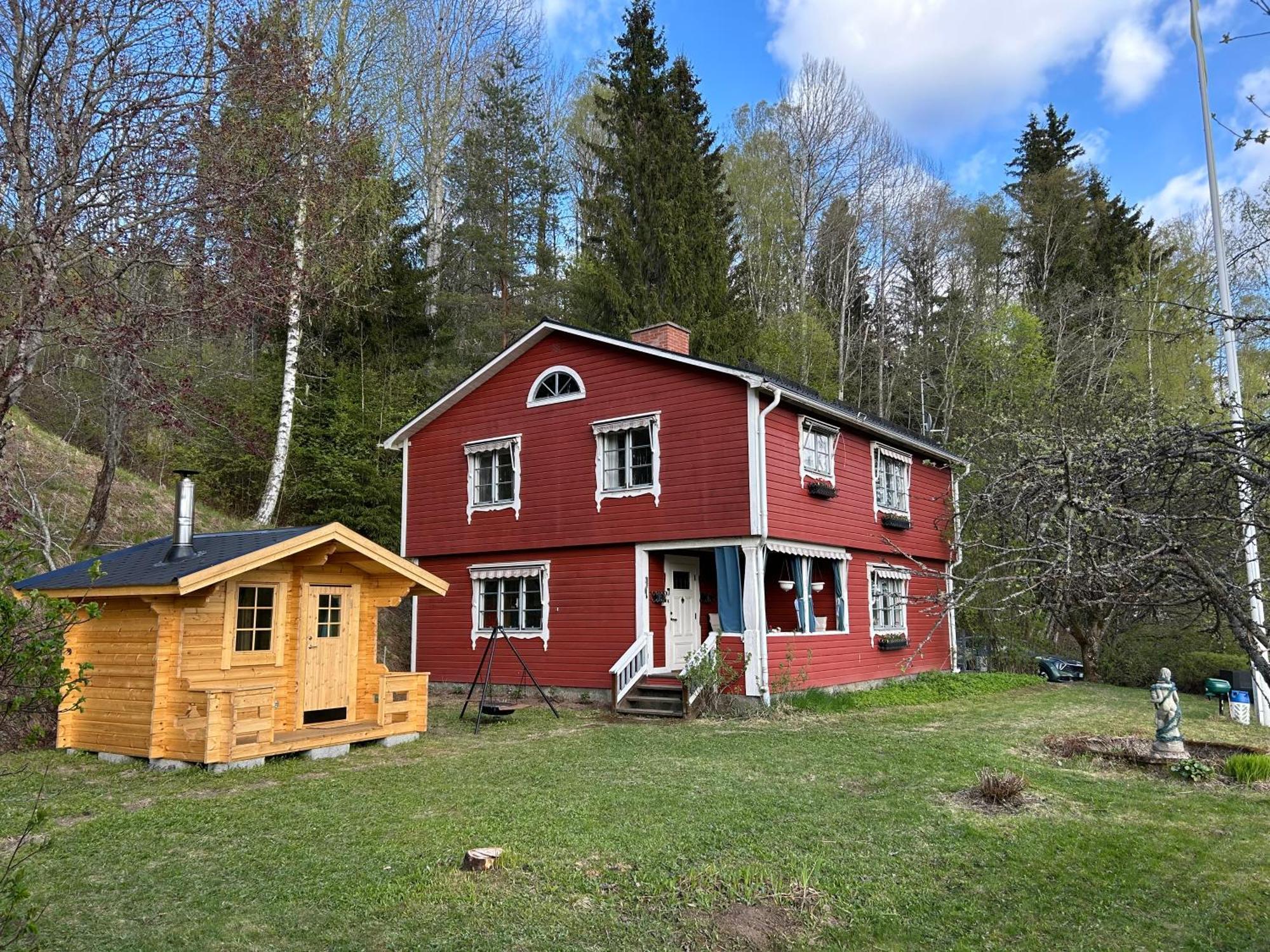 Charmig Villa Med Bastu Och Snabbt Wifi Långav Esterno foto